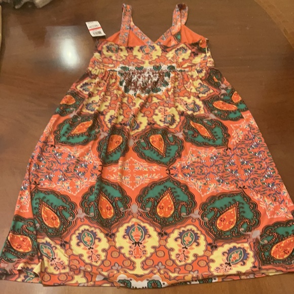 X small Inc colorful summer mini dress NWT - Picture 4 of 5